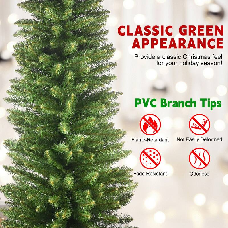 Modern PVC Green Pencil Tree - N/A