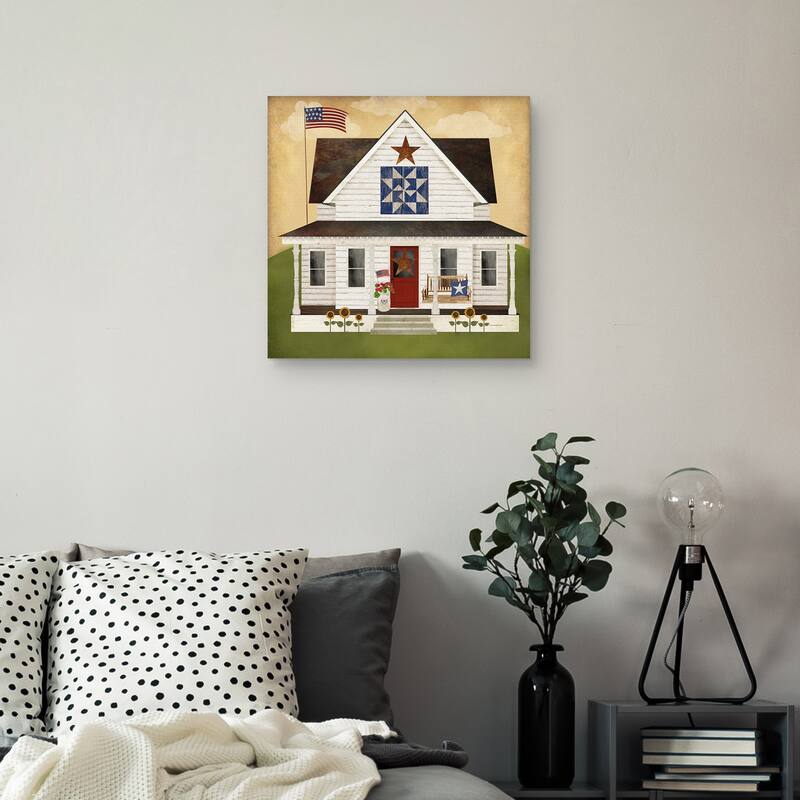 Americana House 1 by Beth Albert Canvas Art Print