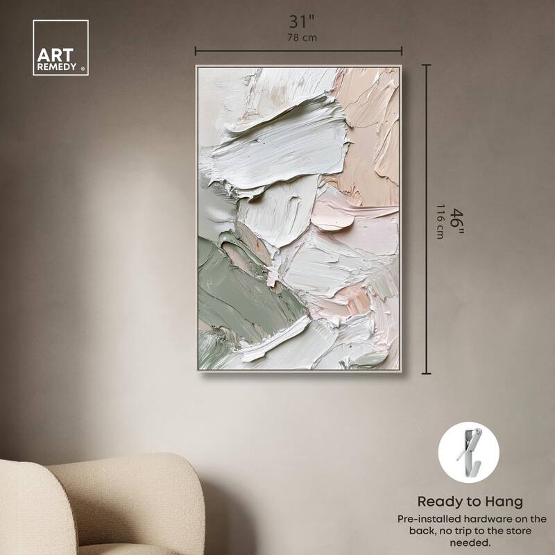 Creamy Contours I Canvas by Art Remedy