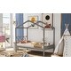 preview thumbnail 3 of 16, Twin Size Wood House Bed With Storage Space