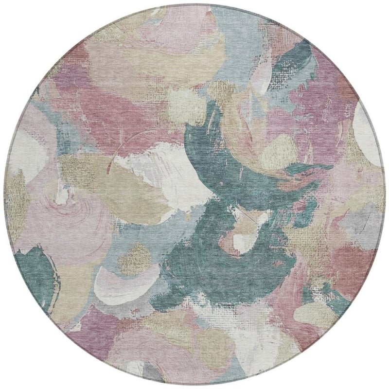HomeRoots Abstract Transitional Rectangle Outdoor Rug