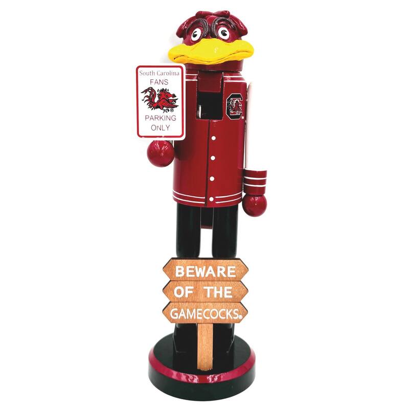 12" South Carolina Beware of the Gamecocks Nutcracker
