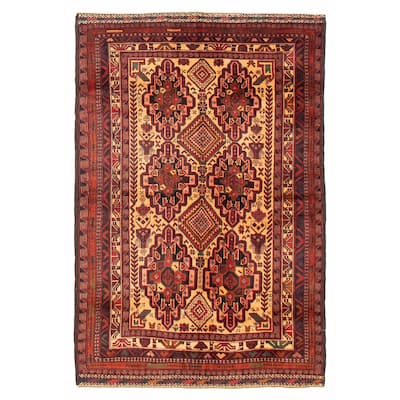 Teimani Beige Rug 4'2" x 6'5" - 4'2 x 6'5