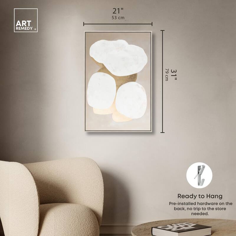 Stacked Stones II Canvas by Art Remedy
