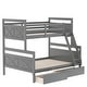 preview thumbnail 5 of 10, Twin Over Full Bunk Bed with Ladder & Storage Drawers
