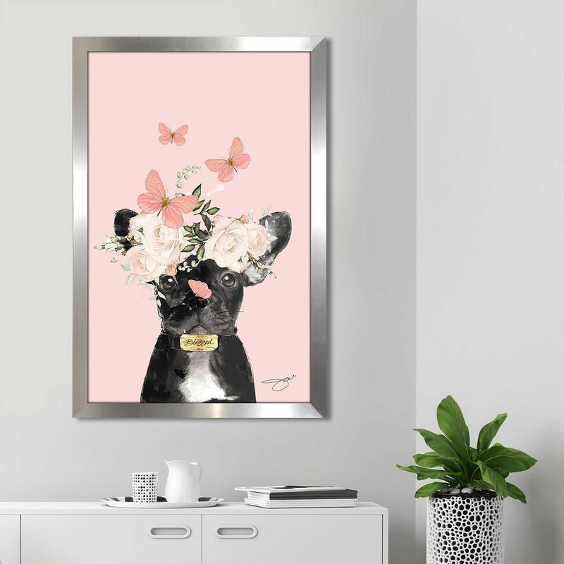 "Flower Frenchie" by Jodi Print on Acrylic