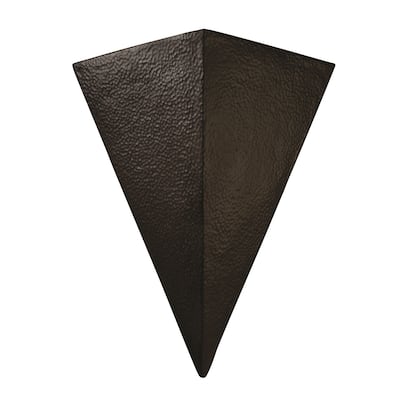 Justice Design Ambiance Iron Outdoor Really Big Triangle Wall Sconce