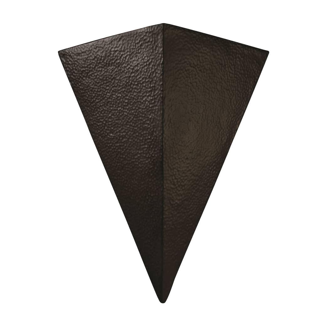 Justice Design Ambiance Iron Outdoor Really Big Triangle Wall Sconce