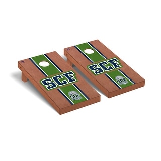 State College of Florida Manatees Rosewood Cornhole Board Set