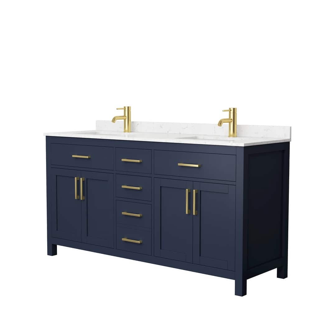 Beckett 66 Inch Double Vanity, Cultured Marble Top