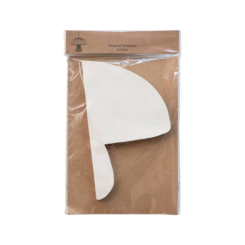 Paper Folding Honeycomb Mushroom Ornament with Glitter Edge, Set of 2