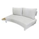preview thumbnail 4 of 4, Deko Living 6 Place Seating Outdoor Aluminum and Teak Contour Sofas
