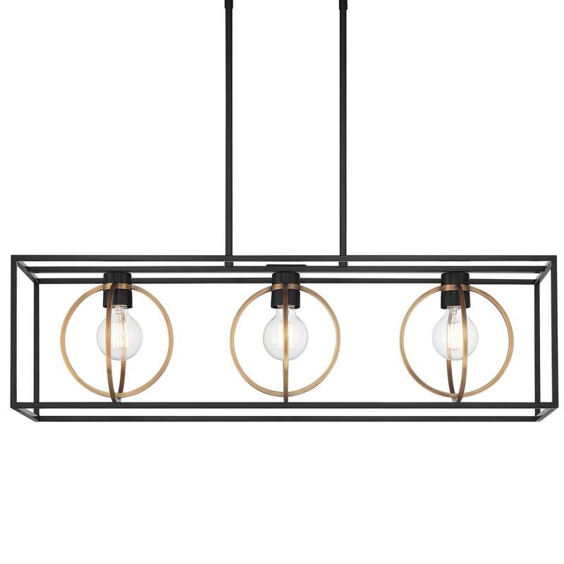 Designers Fountain D276M-IS Kew Gardens 3 Light 36" Wide Linear - Matte Black