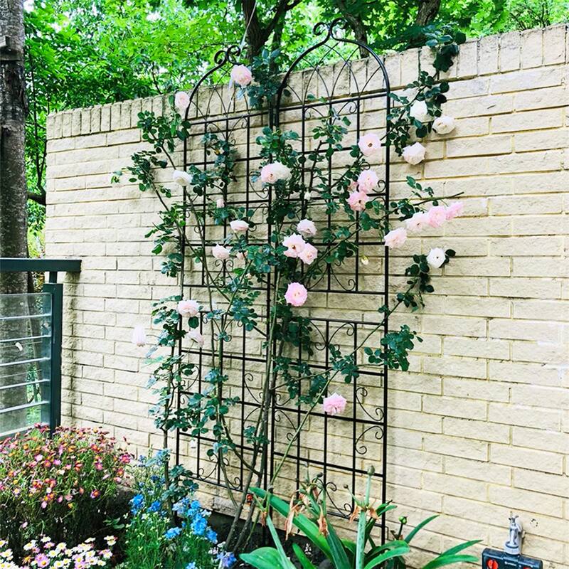 Black 4 Pack Garden Rustproof Trellis