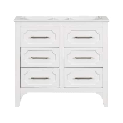 Bathroom Storage Vanity Base with 4 Drawers (NOT INCLUDE SINK)