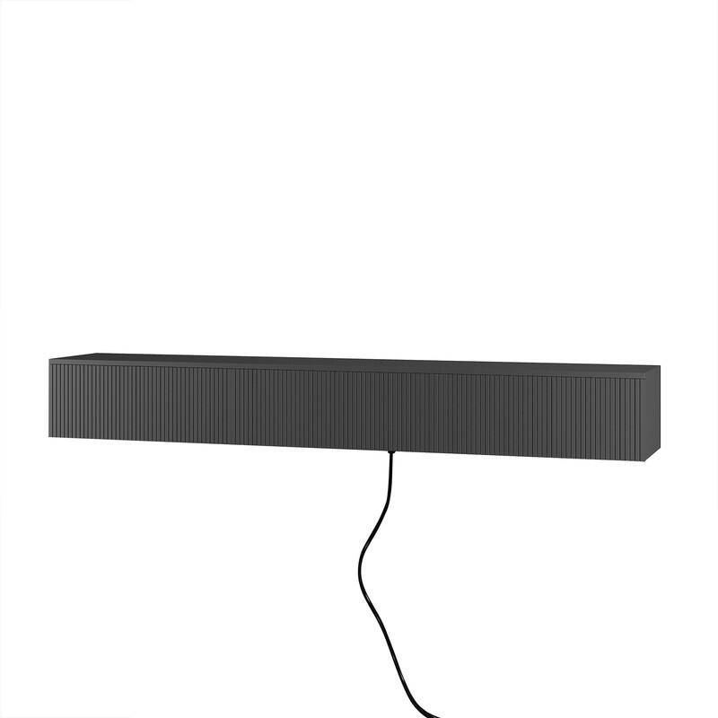 69" Wall Mounted TV for TVs up to 65'', Floating TV Stand with LED Lights & Power Outlet