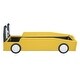 preview thumbnail 17 of 16, Twin Size Race Car-Shaped Platform Bed with Wheels, Red