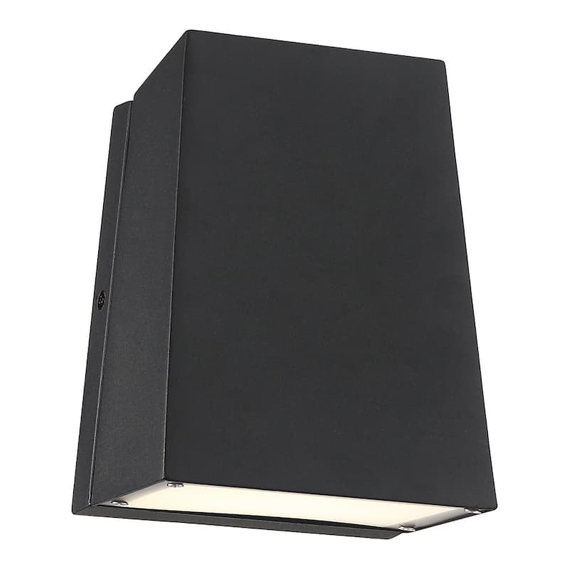 Edge 1-light Black Marine Grade LED Outdoor Wall Sconce