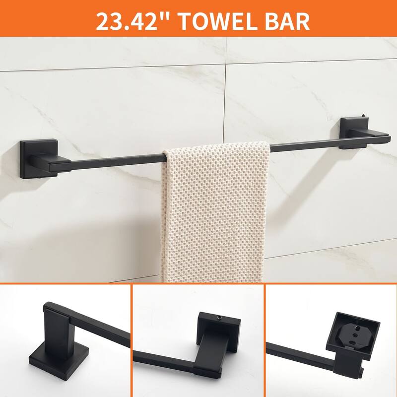 4 Piece Bathroom Hardware Set Wall Mount Bathroom Towel Holder Bar Set Bathroom Fixtures 304 Stainless Steel Bath Accessories