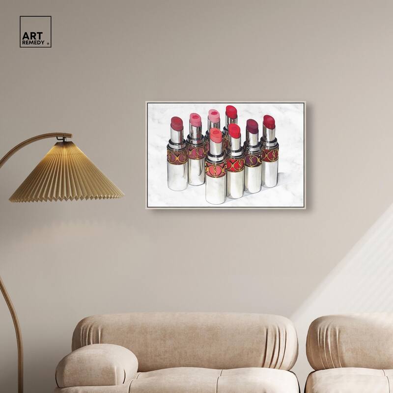 Doll Memories - Lipsticks 22 Canvas by Art Remedy