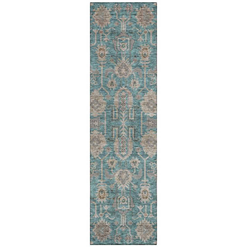 Machine Washable Indoor/ Outdoor Chantille Boho Traditional Rug