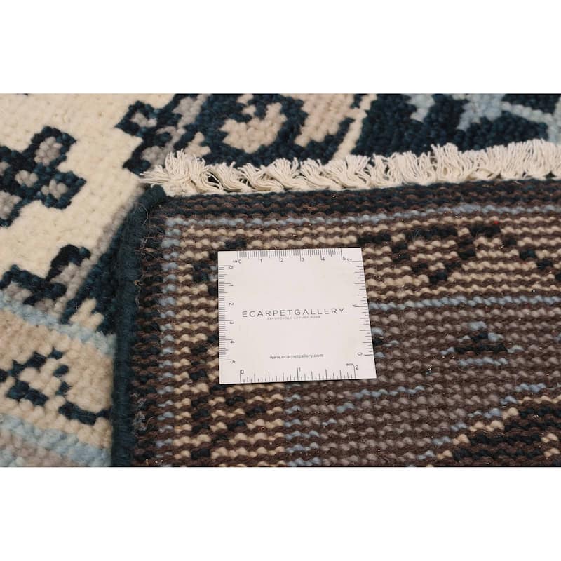 ECARPETGALLERY Hand-knotted Jules Serapi Dark Navy Wool Rug - 8'0 x 10'0