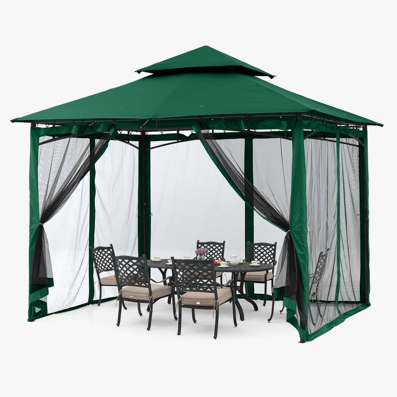 ABCCANOPY Patio Outdoor Gazebo for Double Roof Soft Canopy