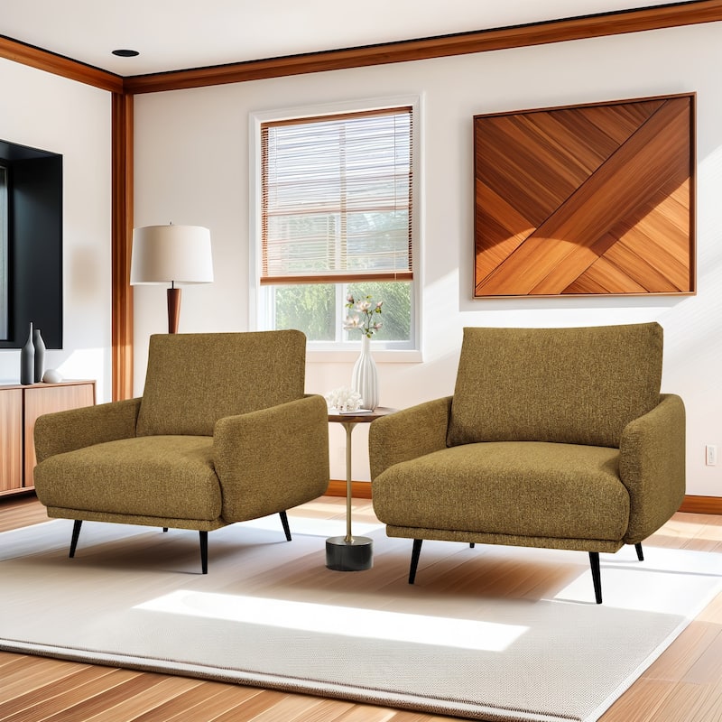 Karaka 37.5"W Oversized Armchair Leisure Sofa Accent Chair (Set of 2)