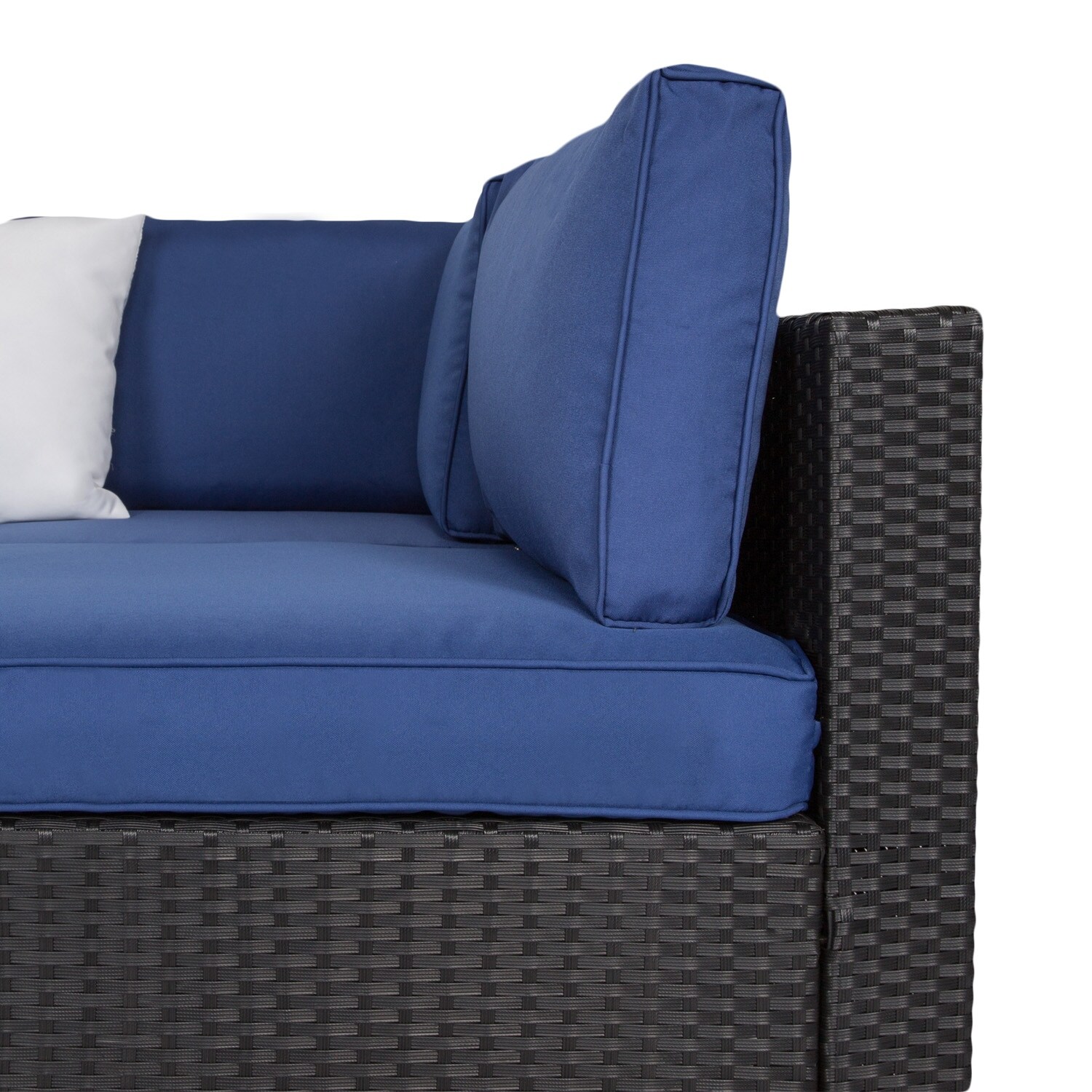 Kinbor Patio Furniture Cushion Covers Replacement for 7Pcs Outdoor Patio Wicker sofa Dark Blue Blue Grey Bed Bath Beyond 28182568