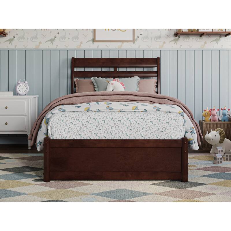 Emelie Platform Bed with Panel Footboard and Storage Drawers