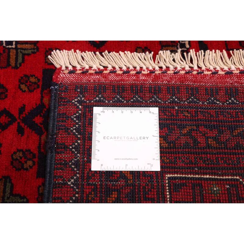 ECARPETGALLERY Hand-knotted Finest Khal Mohammadi Red Wool Rug - 5'0 x 6'8