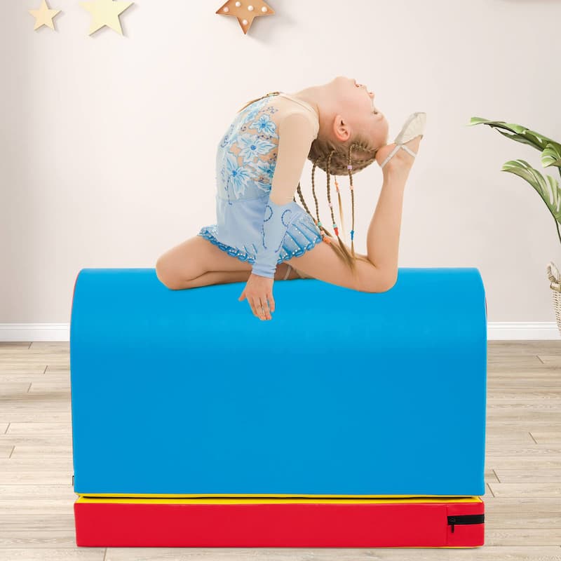 Costway Mailbox Tumbling Mat Gymnastics Vaulting Box with Detachable - See Details