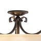 preview thumbnail 8 of 6, Monrovia 17-in W Dual Mount Semi Flush Ceiling Light or Pendant