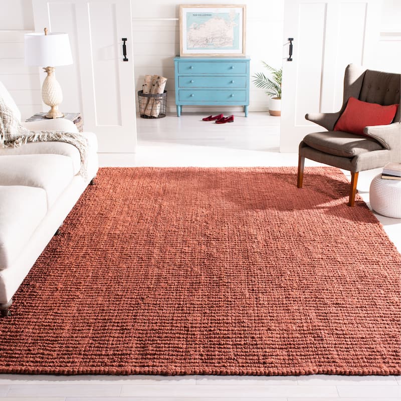 SAFAVIEH Jerneja Handmade Solid Chunky Jute Area Rug
