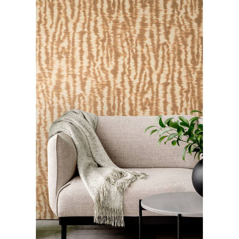 Fine Decor Hartmann Rust Stripe Texture Wallpaper