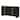Black Minimalist Sideboard with Adjustable Shelves and Gold Handles