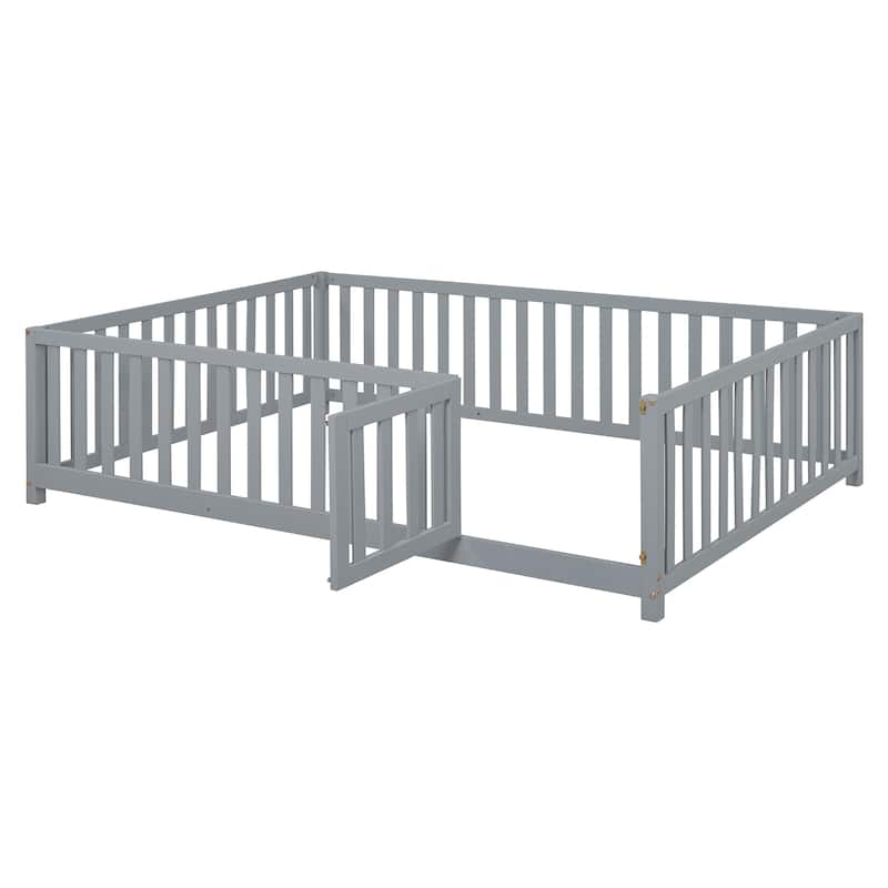 Pine Wood Daybed with Removable Fence Guardrails & Dual Storage Drawers by Harper&Bright Designs