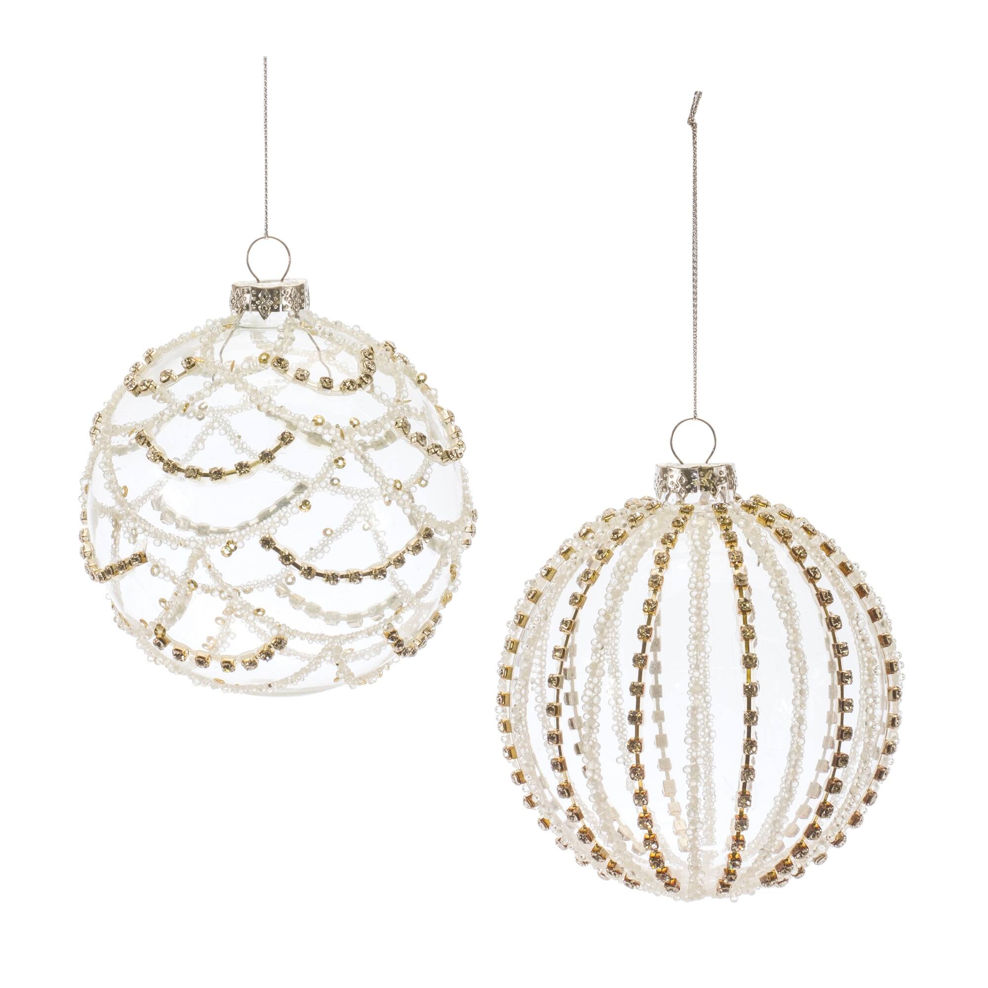 Jeweled Glass Ball Ornament (Set of 6) Bed Bath & Beyond 37972339