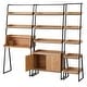 preview thumbnail 11 of 10, Lifestorey Estanier Large Ladder Shelf with Cabinet