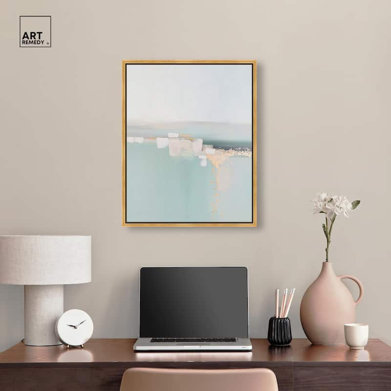 Shimmering Calm Canvas by Art Remedy