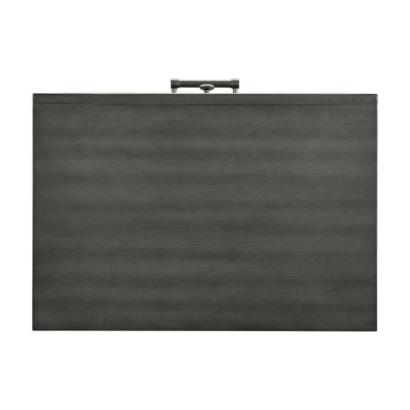 Transitional Gray Nightstand, Drawers, Versatile Look for Bedroom