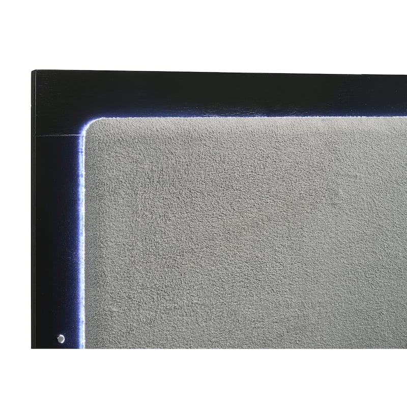 Caraway 4-piece Panel Upholstered Bedroom Set with LED Headboard