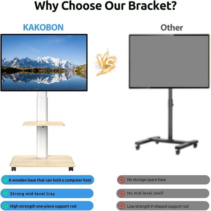 Mobile TV Stand with Wheels
