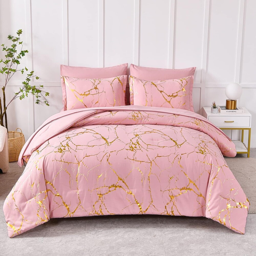 Pink Queen Size 7 Piece Comforters and Sets Bed Bath Beyond