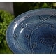 preview thumbnail 2 of 10, Bridgeton Ceramic Glazed Bird Bath - 17" x 22"