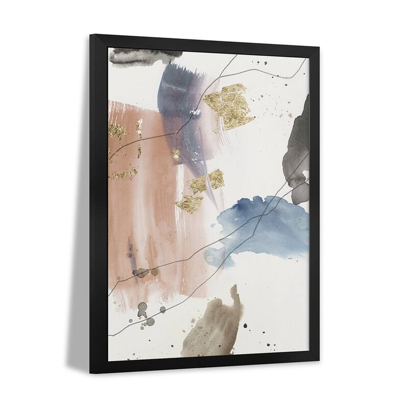 Pink Stroke II Premium Framed Poster by PI Studio