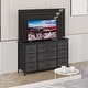 preview thumbnail 7 of 42, 55 Inch TV Stand 10 Drawer TV Dresser with Charging Station