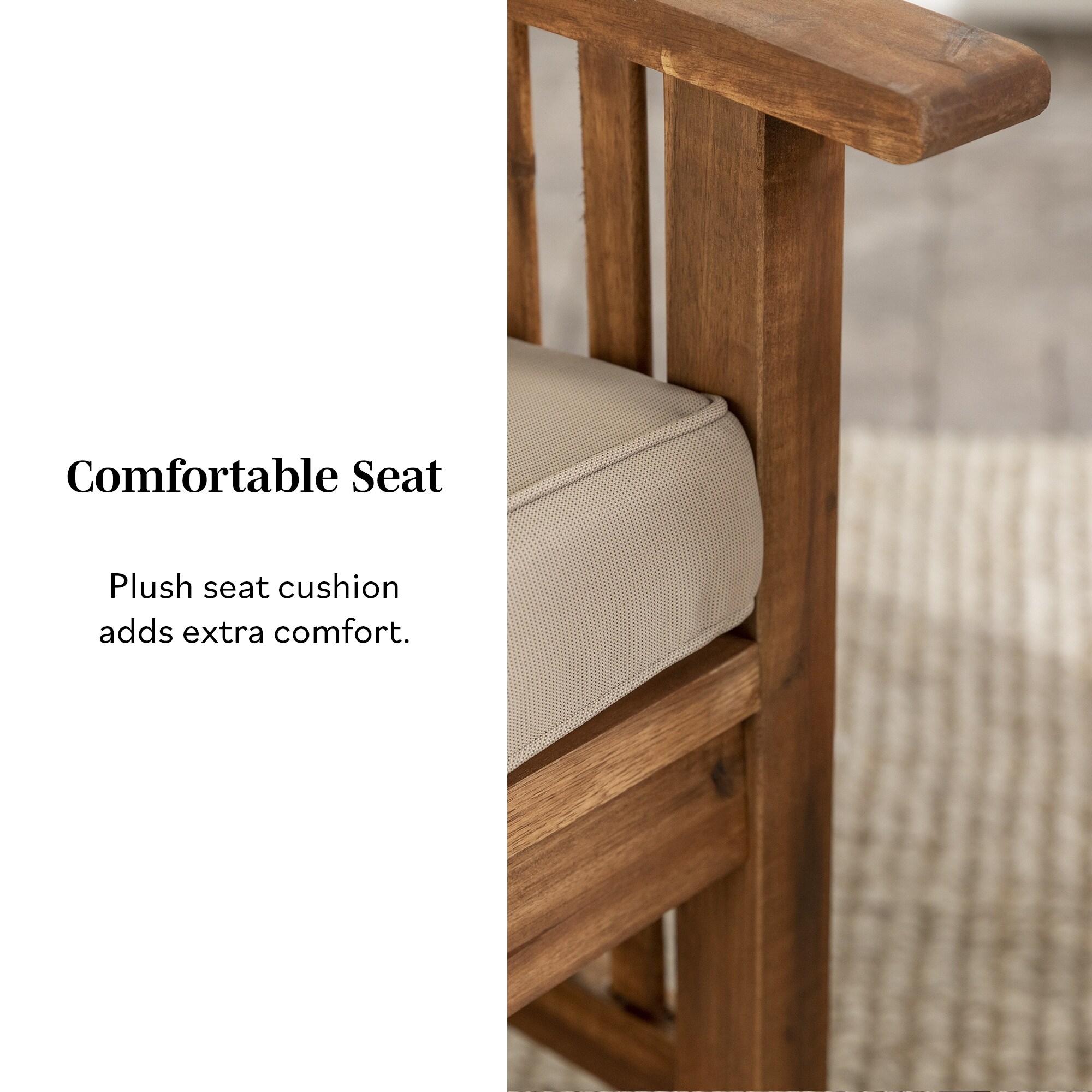 手渡希望★アルペール SAYA wood leg 中古2脚 イタリア2019製 Walker Edison Surfside Acacia Wood Outdoor Chairs (Set of 2