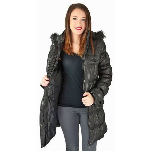 Shop Urban Republic Juniors Long Belted Puffer Faux Down Winter
