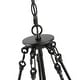 preview thumbnail 7 of 9, Farmhouse 5-Light Drum Wood Chandelier Rustic Lights for Dining Living Room - D19"x H 27"